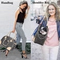 thumbnail image 4 of Luxury Pet Carrier, Puppy Small Dog Carrier, Cat Carrier Bag, Waterproof Premium PU Leather Carrying Handbag for Outdoor Travel Walking Hiking Shoppin, 4 of 5