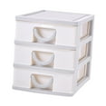thumbnail image 2 of deevoka 3-tier Desktop Storage Box Sundries Holder for Cosmetics Stationery Home Use Grey, 2 of 9