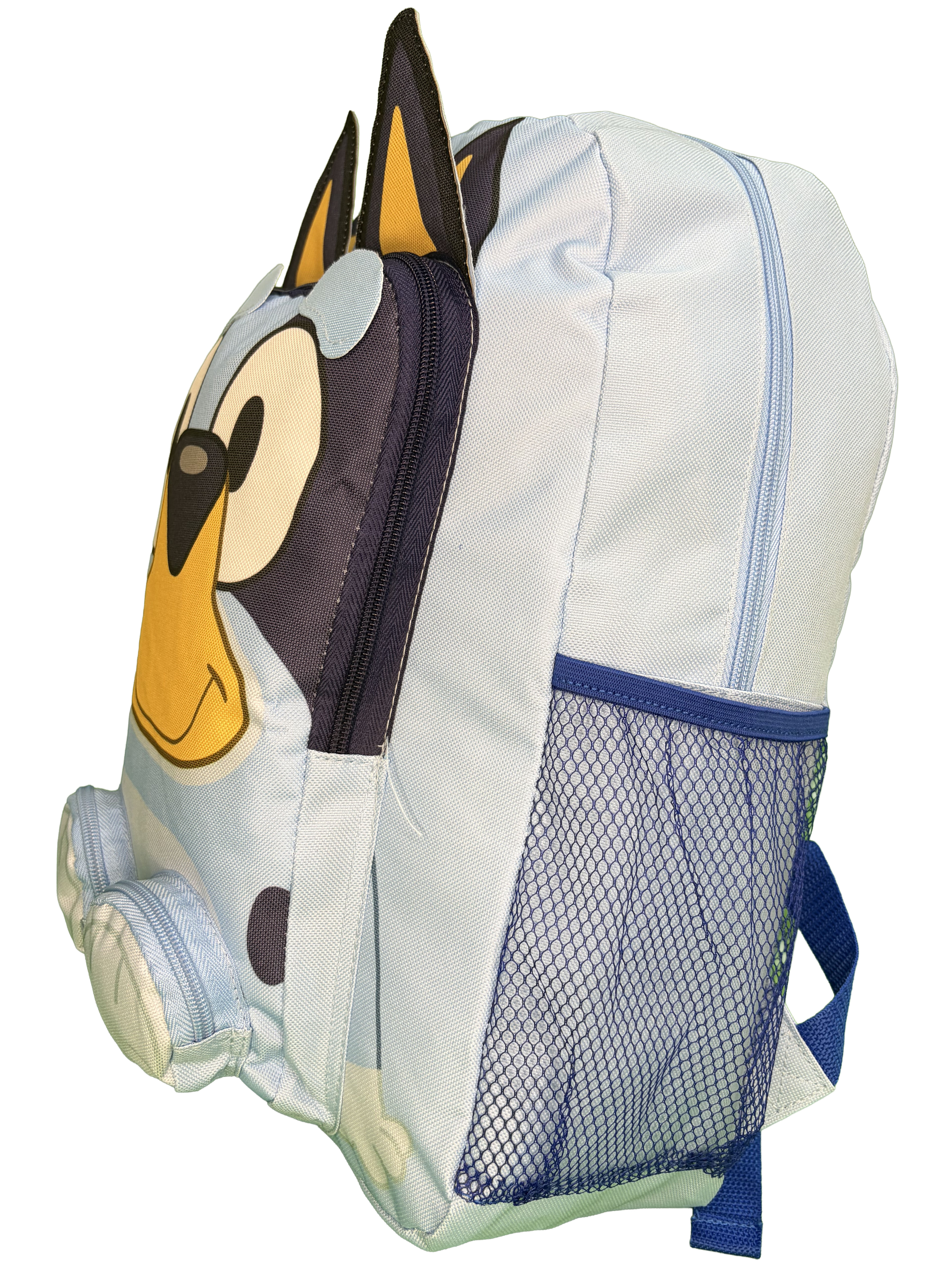 Mochila escolar 3D de Bluey de nylon azul de 16 pulgadas para niños y niñas de 3+ años 3