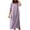 Purple, variant on Drses Women's Casual Dresses Women's Summer Solid Color Short Sleeve V-Neck Dress Short Sleeve Dress for Women Summer