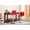 Red, variant on Set of 2 Velvet Counter Height Stools with Tufted Saddle Seats, White-Wash Finish, Gray - Space Saving Seating for Kitchen Island