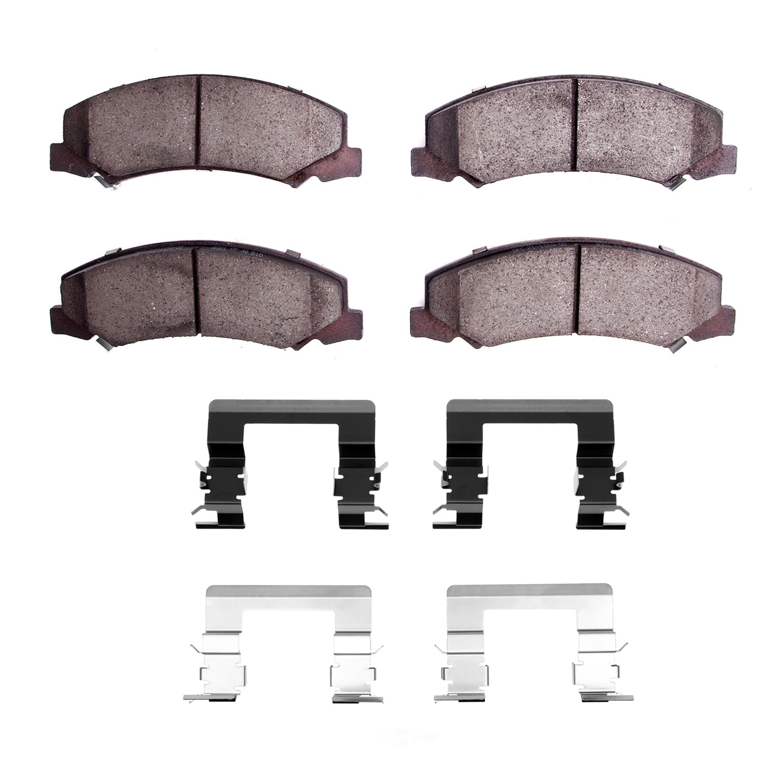 Dynamic Friction Company 1551-1159-01 DFC 5000 Advanced Brake Pads - Low Metallic and Hardware Kit