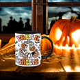 thumbnail image 4 of Uanit Pumpkin Coffee Cup with Ghost, Halloween Ceramic Coffee Mug, 3D Effect Pumpkin Coffee Cup Halloween Mug, Trick or Treat Halloween Tumbler Cup, Pumpkin Spice Coffee Lover Gift, 4 of 8