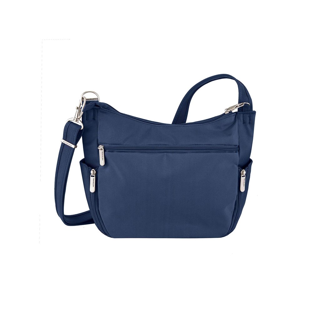 Travelon Women's AntiTheft Classic CrossBody Bucket Bag 14 x 10 x 4