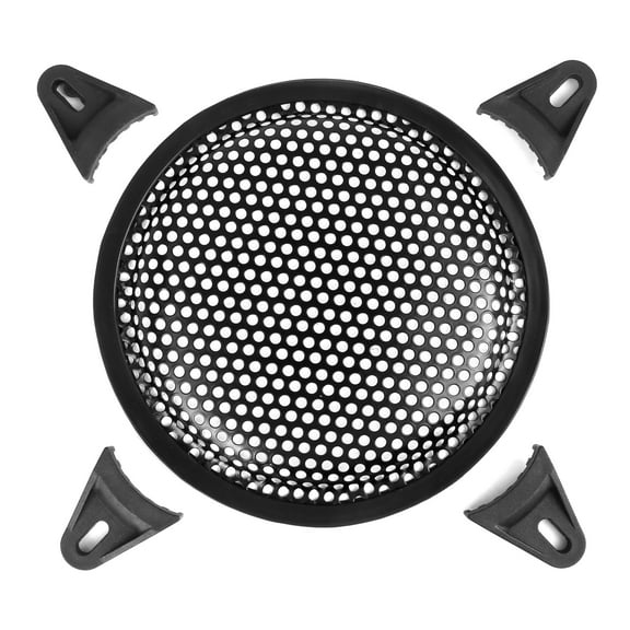 6.5 Inch Car Audio Speaker Sub Woofer Subwoofer Metal Black Waffle Grill Cover Guard with Clips