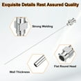 thumbnail image 4 of 10pcs Agujas de Dispensación 24 Gauge 4 Pulgadas Punta Roma Conector Luer para Rellenar Pegamento Aceite Líquidos Espesos Tinta Uso de Laboratorio, Plata, 4 of 6