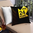 thumbnail image 1 of Ahgly Company Color Focus Yellow Outdoor Throw Pillow, 18 inch by 18 inch, 1 of 6