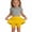 czb# Yellow17, variant on CUZIBR Baby Girls Tennis Skort Breathable Relaxed High Elastic Waist Golf Running Skirts A-Line With Shorts Outdoor Running Casual Summer Fashionable Soft Mini Skirts Easter Dress,Black,4-5 Years