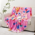 thumbnail image 2 of 71 Inch Pink Donut Blanket for Adult and Kids, for Women Mom Teens, Funny Food Blanket Gifts for Everyone, 2 of 4
