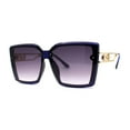 thumbnail image 2 of SA106 Womens Squared Butterfly Designer Fashion Sunglasses Blue Smoke, 2 of 4