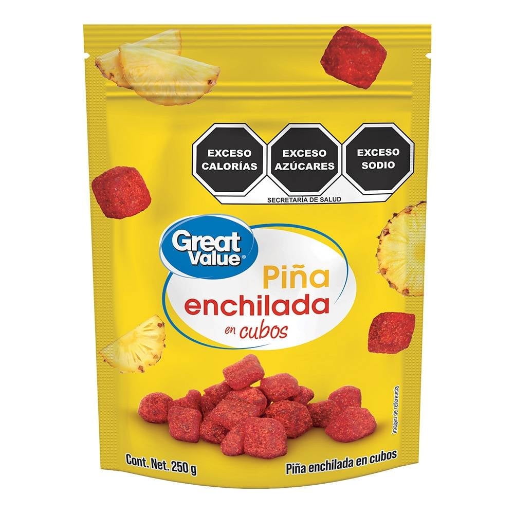 Piña enchilada Great Value en cubos 250 g | Walmart en línea