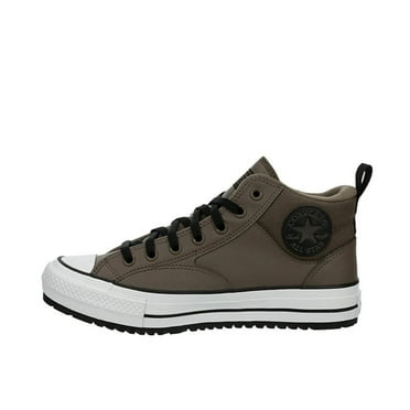 Converse Unisex Chuck Taylor All Star Malden Street Sneaker Boot- Lace up Closure Style - Engine Smoke/Black Brown 14