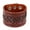 Brown, variant on Naierhg Men's Women's Punk Braid Faux Leather Wide Cuff Bracelet Button Wristband Bangle Brown