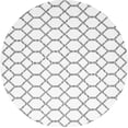 thumbnail image 1 of Ahgly Company Indoor Round Trellis Gray Contemporary Area Rugs, 8' Round, 1 of 1