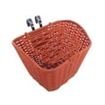 thumbnail image 3 of Portador de canasta de bicicletas conveniente para instalar una caja de transporte de cesta de almacenamiento ligero para la mayoría de Marrón, 3 of 8