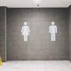 thumbnail image 4 of Etiqueta de la pared 3D Estereoscópica Acrílico Etiqueta de Inodoro Hombres Mujeres Patrón Decoración de Inodoro （12cm）, 4 of 5