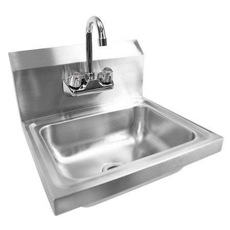Gridmann Commercial NSF Stainless Steel Sink Wall Mount Hand Washing ...