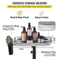thumbnail image 3 of VEVOR Rolling Salon Tray, Height Adjustable, Stainless Steel Structure, Mobile Instrument Tray with 2 Cups & 1 Metal Ring, 360 Degree Swivel Casters, for Salon Lab Clinic, Silver, 3 of 9