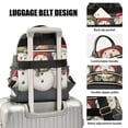 thumbnail image 3 of FORMRS Mini Backpack Purse for Women Quilted Travel Daypack Casual Shoulder Bag, Red Snowmen, 3 of 7