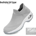 thumbnail image 2 of Women's Sneakers Sport  Shoes Sock Sneakers Slip on Mesh Air Cushion Comfortable Wedge Easy Shoes Platform Loafers, 2 of 14