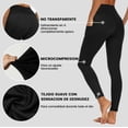 thumbnail image 3 of Set 3 Leggins Deportivos Mujer Con Licra Bolsillos Ropa Gym Talla XG Modelo Negro, 3 of 4
