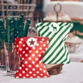 thumbnail image 2 of 24Pcs Christmas Paper Treat Bags Polka Dot Striped Pattern Candy Buffet Bags with stickers for Xmas Party Favor Paper Gift Bags, 2 of 3