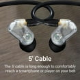 thumbnail image 2 of Senal Professional In‑Ear Monitor Headphone – 20 Hz‑18 kHz High‑Fidelity, Noise‑Isolating Earbuds, Secure Fit w/ Multiple Eartips, 5 ft Cable, 2 of 9