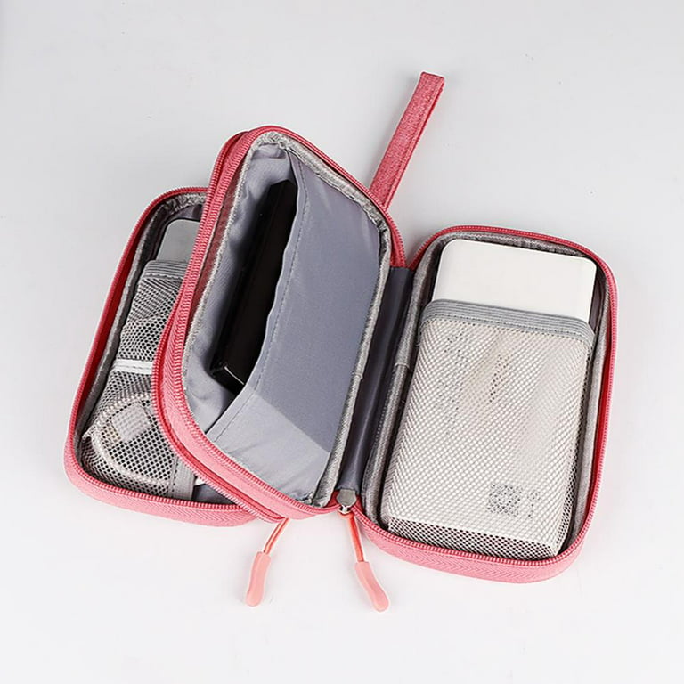 Electronic Travel Cable Organizer bag Pouch Tech Electronic