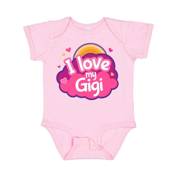 Inktastic I Love My Gigi Grandma Grandchild Girls Baby Bodysuit