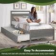 thumbnail image 7 of Hanway Wooden Twin Daybed with Trundle, Gray, 7 of 7