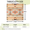 thumbnail image 2 of Designer Inspired Boho Floral Tablecloth 34x34 Square Cover with Elastic Hem for High-End Look at Affordable Price, 2 of 6