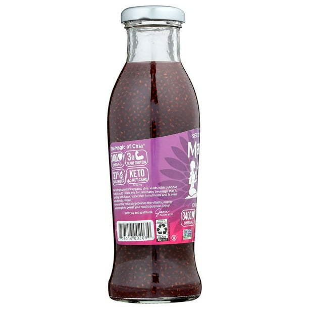 Mamma Chia Organic Blackberry Hibiscus Vitality Beverage, 10 Ounce -- 12 per Case.