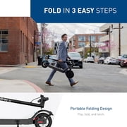 Hiboy S2 Electric Scooter with Scooter bag, 350W Motor, Up to 17 Miles Range, 19 MPH Max Speed, 8.5 Solid Tires, Foldable Commuter Scooter with App Control