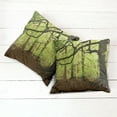 thumbnail image 6 of Ambesonne Forest Throw Pillow Cover 2 Pack, Woodland Natural Beauty, 18", Green Brown, 6 of 7