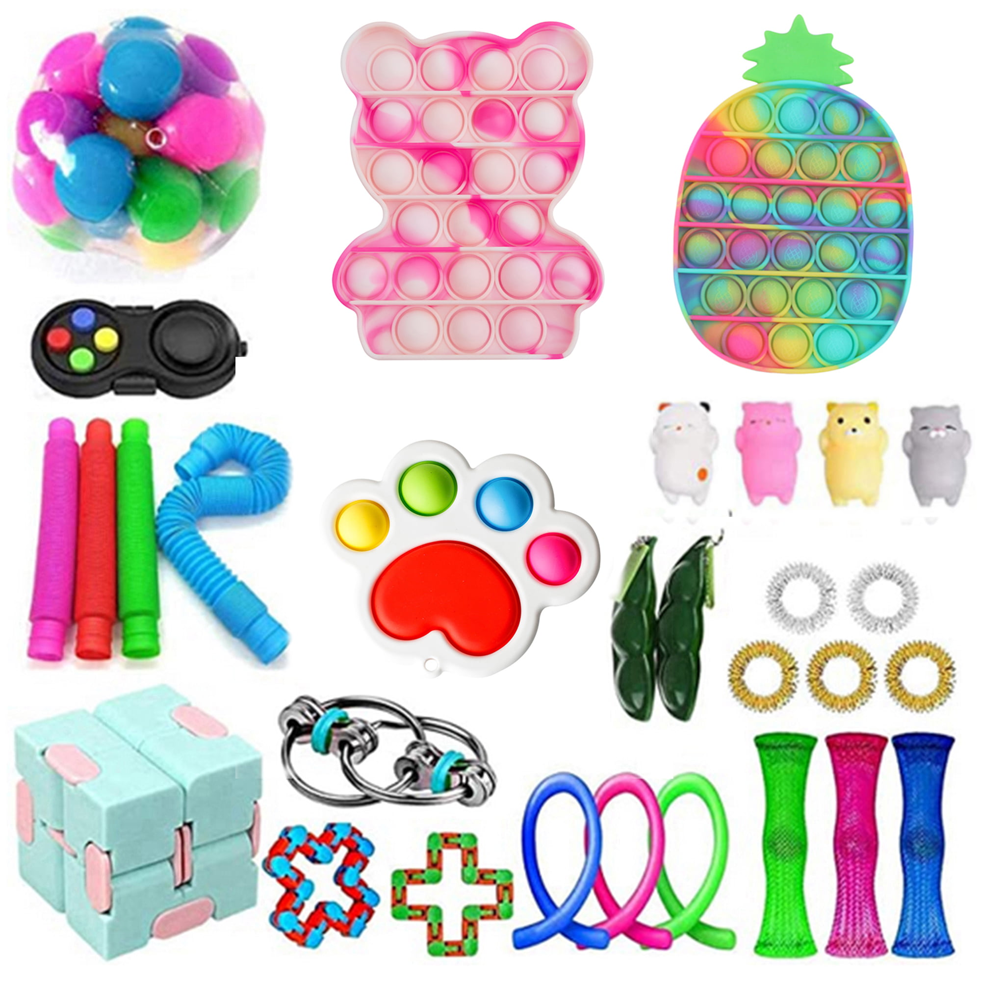 20 Pack Fidget Toys Set Sensory Tools Bundle Stress Relief Hand Kids Adults Toys 