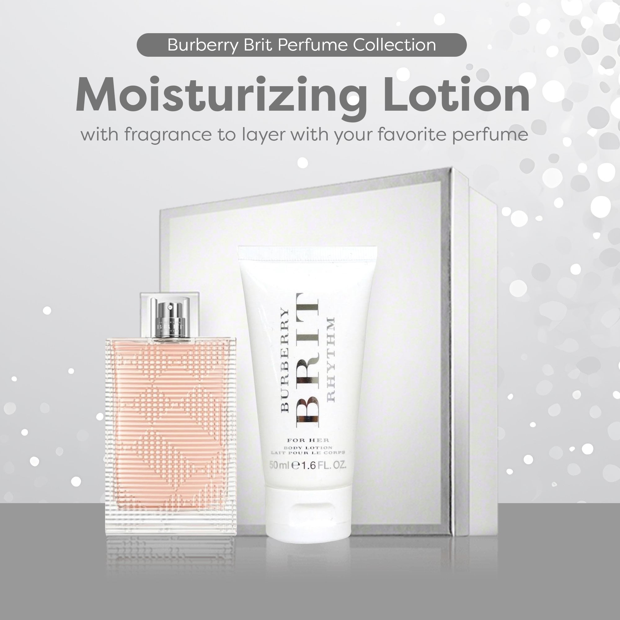 Burberry Brit Rhythm for Her Pefume Body Lotion for Women Mini Size 1.7 oz