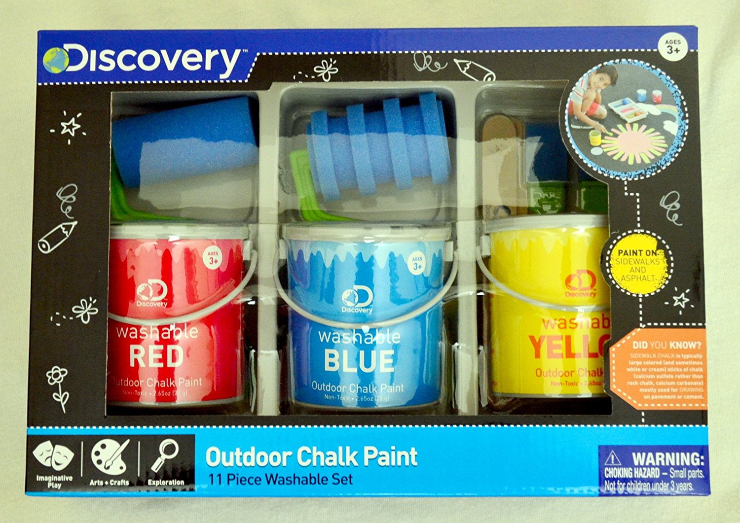 Sky Companies 1001293 Discovery Sidewalk Outdoor Chalk Paint - Walmart