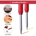 thumbnail image 2 of Langgg Ensemble de 2 Boîtes de Crayons de Marquage pour Charpentier, Outils de Peinture, Accessoires, Crayons de Menuiserie Jaunes et Rouges, 2 of 6