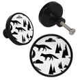 thumbnail image 2 of 4 Pcs Wolf Knobs for Kitchen Cabinet Cupboard Dresser Bookcase Drawer Pulls Handles Round Home Decor, 2 of 5