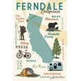 thumbnail image 4 of Ferndale, California, Typography and Icons (1000 Piece Puzzle, Size 19x27, Challenging Jigsaw Puzzle for Adults and Family, Made in USA), 4 of 4