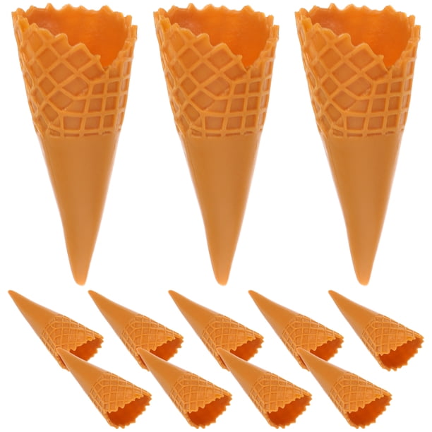 ColoMX 12 Uds. De conos de helado de simulación, modelos de conos de helado DIY, Material artesanal, Mini dijes DIY