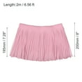 thumbnail image 2 of Unique Bargains 2 Yards 8 Inch Faux Leather Fringe Trim Tassel Fringe for Sewing, Pink, 2 of 6