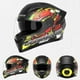 thumbnail image 3 of Casco integral para motocicleta, abatible, cómodo, ligero y resistente al desgaste. Negro con estampado, 3 of 5