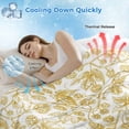 thumbnail image 3 of Yellow Flowers Cooling Blanket,Lightweight Breathable Summer Throw Blanket with Double Sided Cold Effect,Country Pastoral Floral Leaves Vines Picnic Blankets Bed Sheet for Hot Sleepers 60"x80", 3 of 8