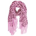 thumbnail image 1 of Peach Couture Foulard Légère Douce Imprimée Hibou Rose, 1 of 1