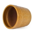 thumbnail image 6 of S-HOME Set of 3 Antique Yellow Ceramic Planters, 15" 12" 9"  Modern Flower Pots for Indoor/Outdoor, 6 of 11