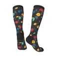 thumbnail image 5 of Lsque Vintage Records Printed Crew Socks Men's Women's LightWeight Thin Casual Calf Socks ,Knee High Socks,Cotton Socks, 5 of 9
