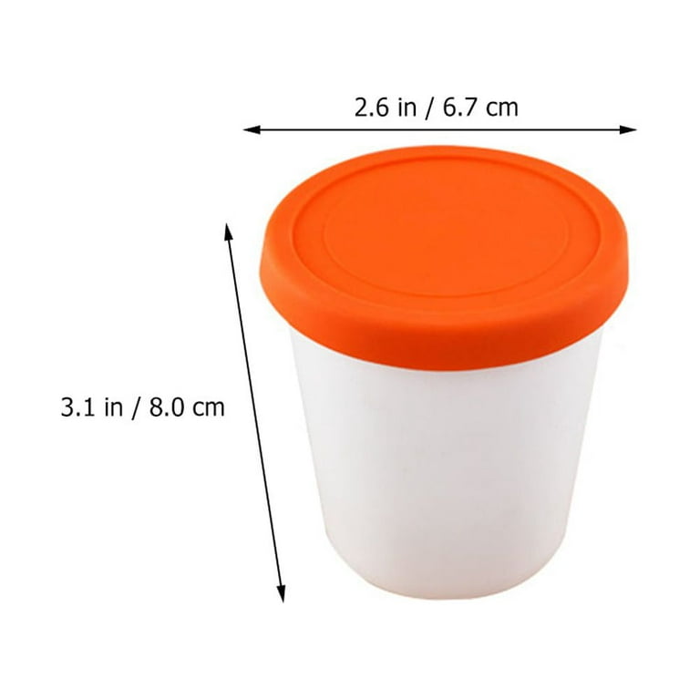 2/4pcs Ice Cream Pints Cup Ice Cream Containers With Lids For