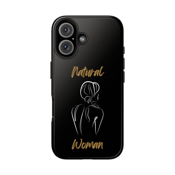 Natural Woman Back (WL)Tough Phone Cases BLACK