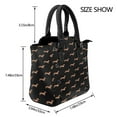 thumbnail image 3 of Weiners Everywhere - Dachshund Pattern Rivet Fashion One-Shoulder Women's Handbag Tote Bag, 3 of 6